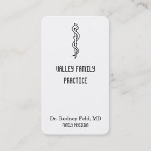Carte De Visite Rod d'Asclepius [symbole médical]