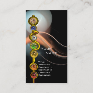 CARTE DE VISITE RODE D'ASCLEPIUS,7 CHAKRAS, YOGA, ÉNERGIE SPIRITUE