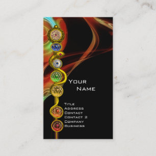 CARTE DE VISITE RODE D'ASCLEPIUS,7 CHAKRAS, YOGA, ÉNERGIE SPIRITUE