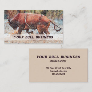 Carte De Visite Rodeo Cowboy Bull Riding