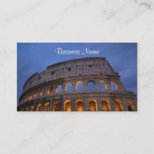 Carte De Visite Roman Colosseum at Night