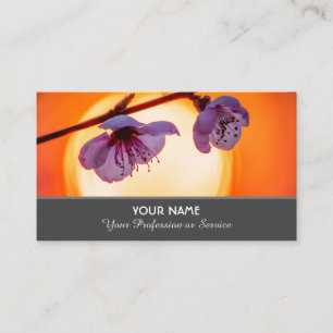Carte De Visite Romance fleurie pour jardiniers et fleuristes