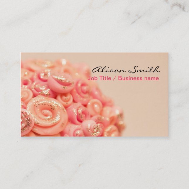 Carte De Visite Romantic generic Business card (Devant)