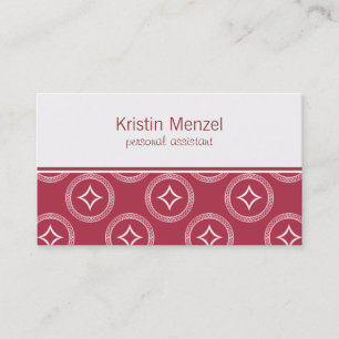Carte de visite romantique, Magenta