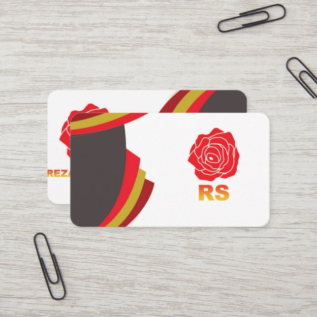 Carte de visite rond (Devant/Arrière en situation)