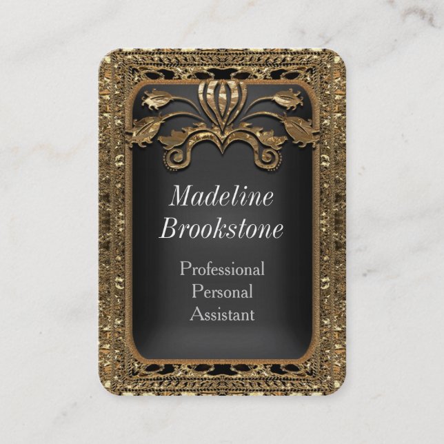 Carte De Visite Rond professionnel élégant de Kendylle (Devant)