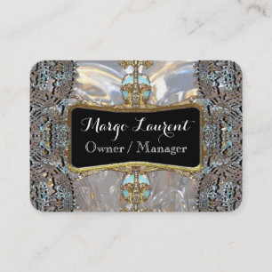 Carte De Visite Rond professionnel élégant de Vanfacture