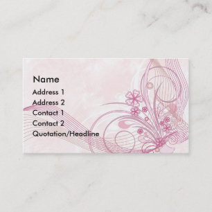 Carte De Visite rose