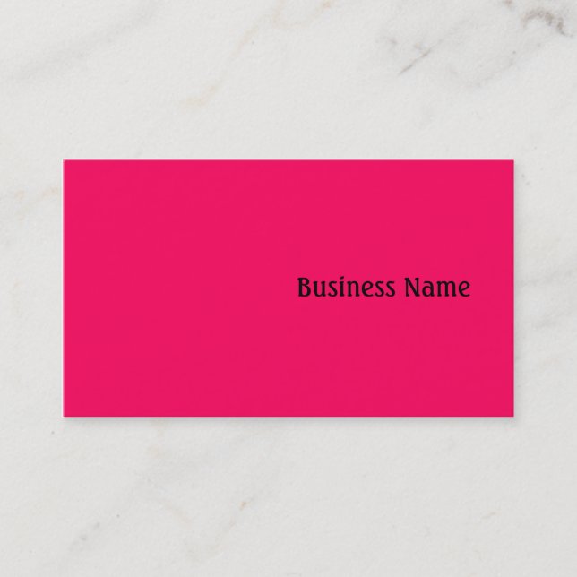 Carte De Visite rose (Devant)