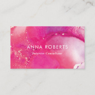 Carte de visite rose