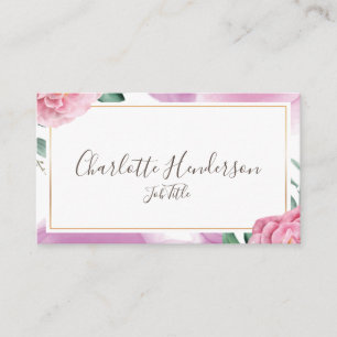 Carte de visite Rose