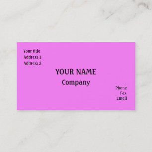 Carte De Visite rose