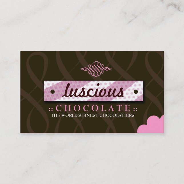 Carte De Visite ROSE 311-LUSCIOUS et CHOCOLAT (Devant)