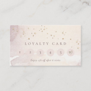 Carte De Visite Rose Abstrait Gold Purple Parties scintillant 6 Pu