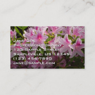 Carte De Visite Rose Azalea Bush printemps floral