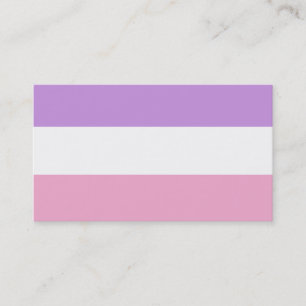 CARTE DE VISITE rose, blanc et lavande