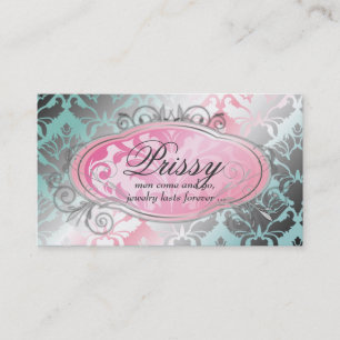 Carte De Visite Rose Bodacious de Turq de miroitement de la