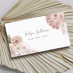 Carte de visite rose Boho