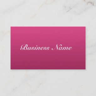Carte de visite rose chaud
