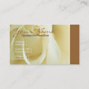 Carte de visite Rose Creme