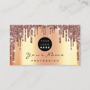 Carte De Visite Rose de logo personnalisé du planificateur d'év