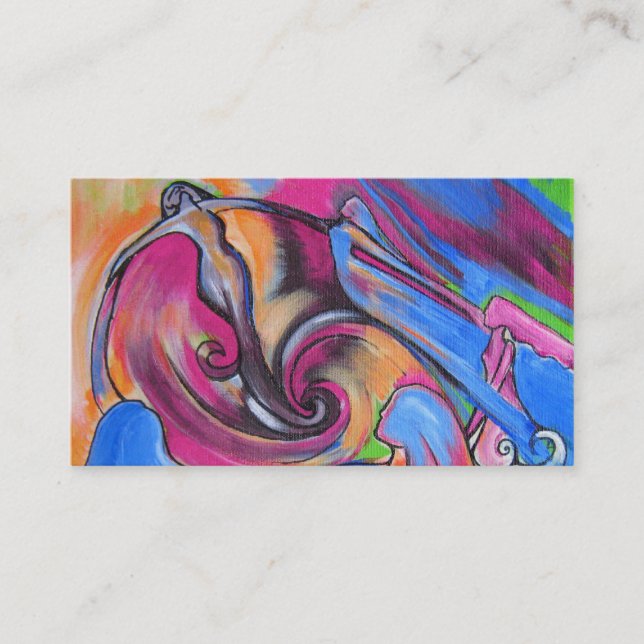 Carte de visite rose de Lovelies de lune (Devant)