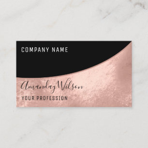 Carte De Visite Rose de maquillage professionnel des coups de foue