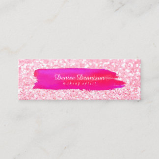 Carte de visite - rose de parties scintillantes de