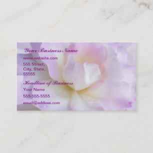 Carte De Visite Rose de pourpre de rose en pastel