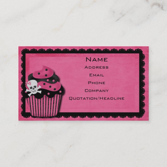 carte de visite rose de punk_cupcake (Devant)