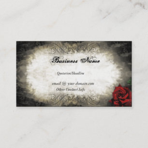Carte de visite rose de style vintage