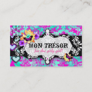 Carte De Visite Rose de turquoise de la CHROMATOGRAPHIE GAZEUSE  