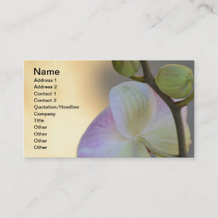 Carte de visite rose d'expression d'orchidée
