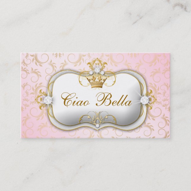 Carte De Visite Rose divin d'or de 311 Ciao Bella (Devant)