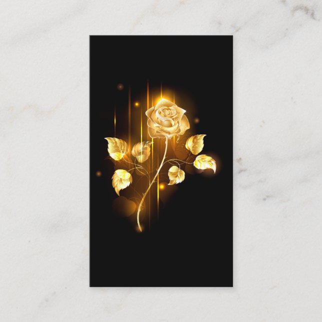 Carte De Visite Rose d'or ( rose d'or ) (Devant)