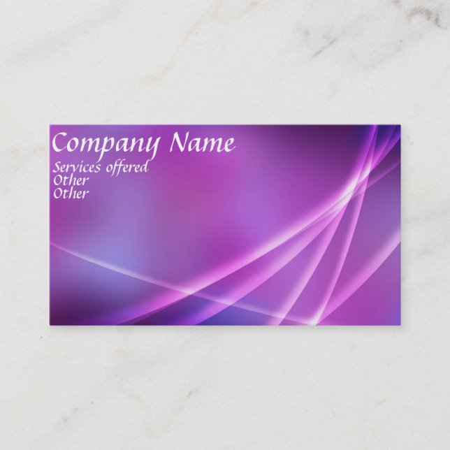 Carte de visite rose double face (Devant)