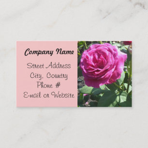 Carte De Visite Rose élégant