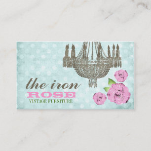 Carte De Visite Rose en pastel de CHROMATOGRAPHIE GAZEUSE et