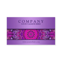 Rose et mandala rougeoyant pourpre - moderne