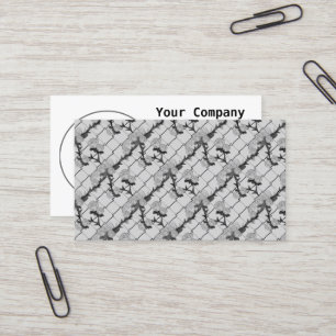 Carte De Visite Rose fantôme Escalade une barrière de lien chaîne 