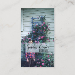 Carte De Visite Rose Fleurs fraîches Antique