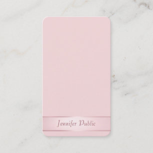 Carte De Visite Rose Gold Elegant Calligraphie Script moderne