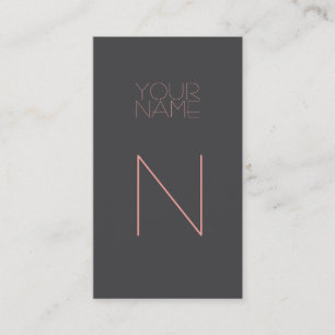 Carte De Visite Rose gris moderne de Groupon