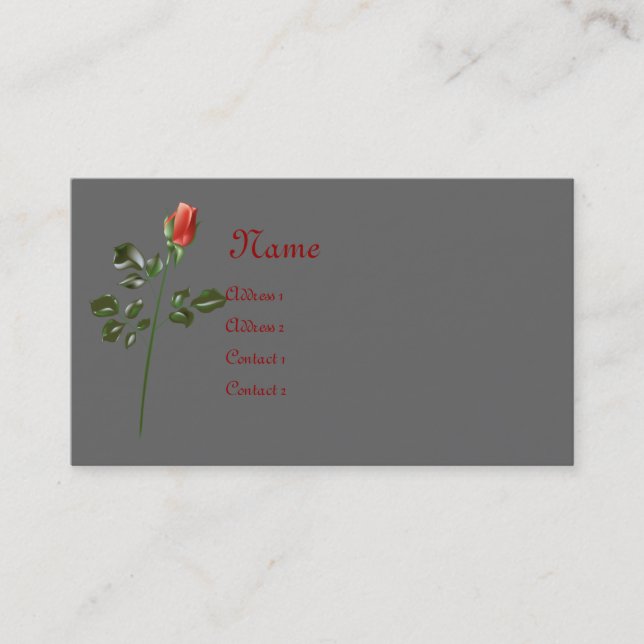 Carte de visite rose longtemps refoulé élégant de (Devant)