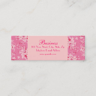 Carte de visite rose maigre 2 de roses chics