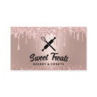 Rose moderne Gold Drives Pâtisserie Chef Cupcake B