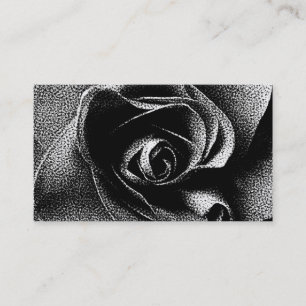 CARTE DE VISITE ROSE NOIR