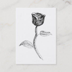Carte De Visite Rose noire