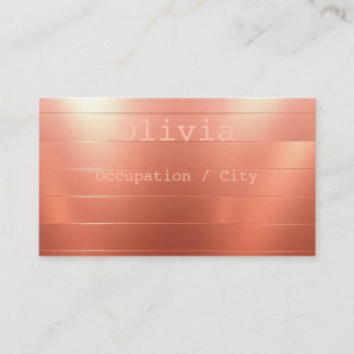 Carte De Visite Rosé or