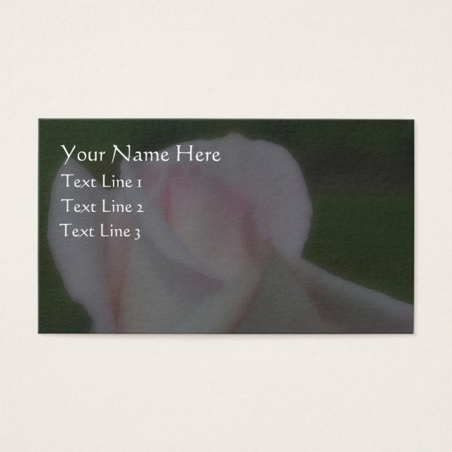 Carte de visite rose pâle (Devant)